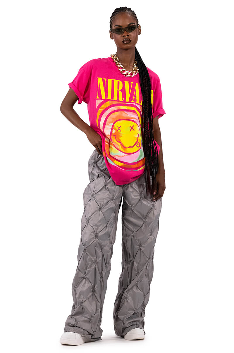 LUNA TEXTURED RELAXED FIT PANT