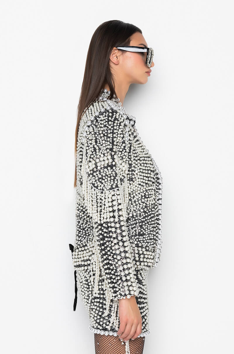 LUXE ALL OVER PEARL ALIX JACKET