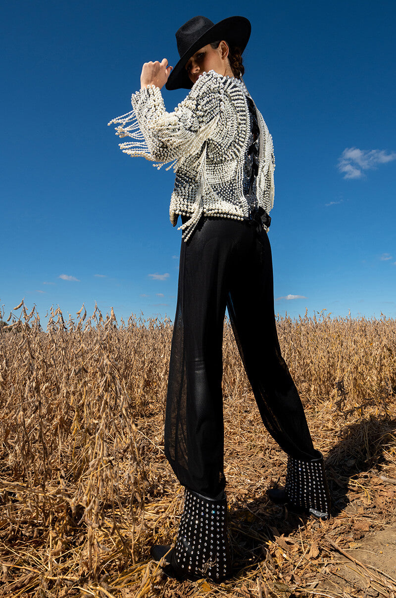LUXE ALL OVER PEARL ALIX JACKET