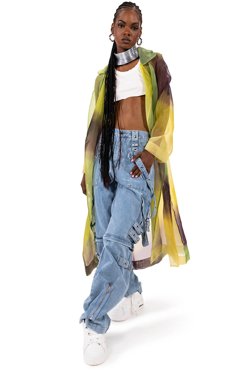 MAKE A MOVE EXTRA WIDE BAGGY CARGO JEANS