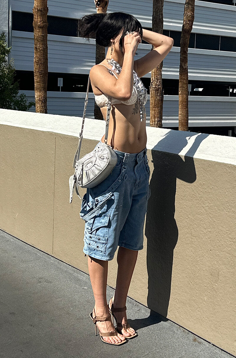 MAKE A MOVE EXTRA WIDE BAGGY CARGO JEANS