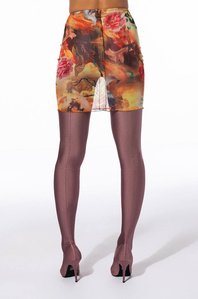 MIND YOURS MESH MINI SKIRT