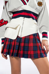MIX IT ALL PLEATED MINI SKIRT
