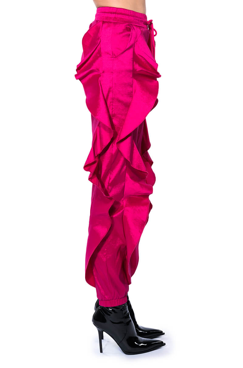 MELANIE RUFFLE DETAILED JOGGER