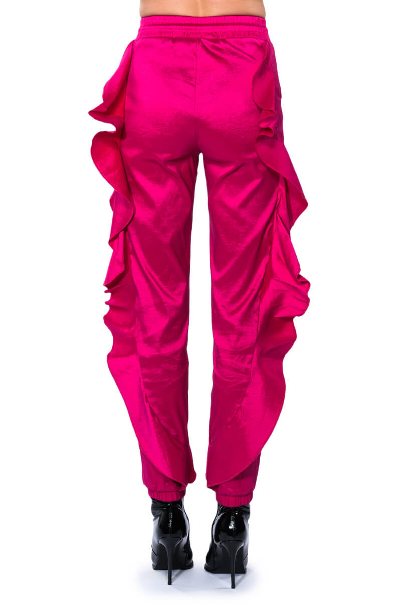 MELANIE RUFFLE DETAILED JOGGER