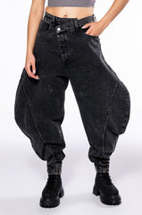 NEW YOU ABSTRACT VOLUME DENIM PANT
