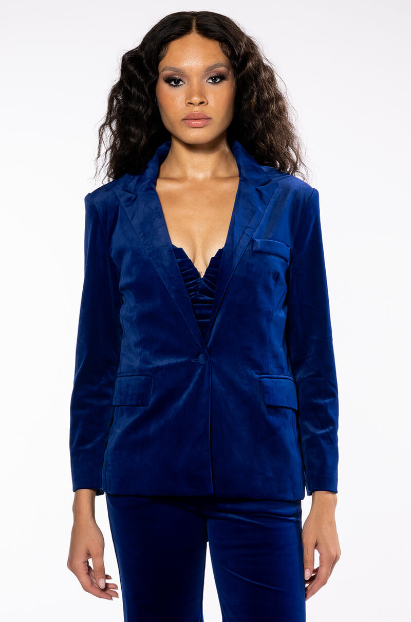 NIGHT MOVES VELVET BLAZER