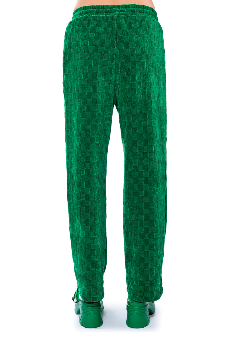 NINA TEXTURED STRAIGHT LEG JOGGER