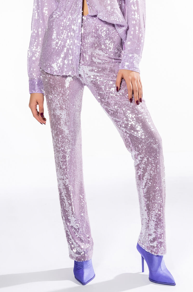 OH YOU FANCY SEQUIN WIDE LEG PANT