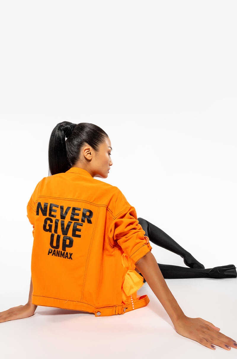 ORANGE EYE DENIM JACKET