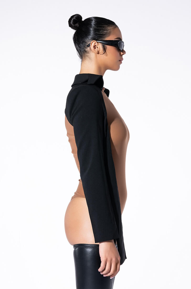 PEARL HEM ULTRA CROP BOLERO JACKET