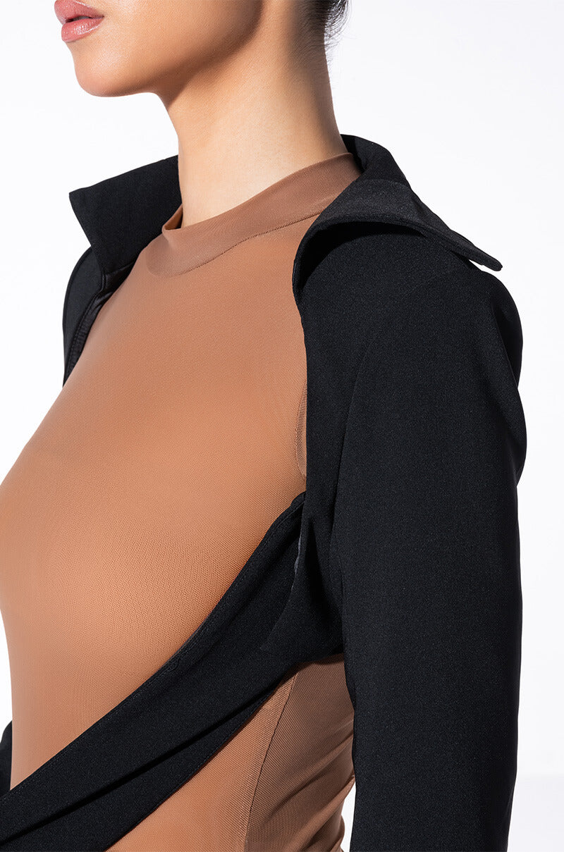 PEARL HEM ULTRA CROP BOLERO JACKET