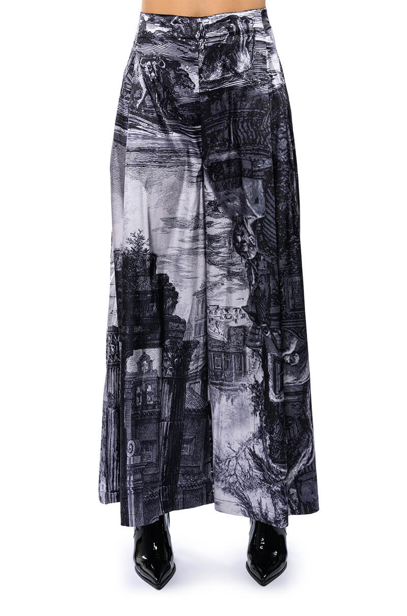 PARADISE ABSTRACT WIDE LEG PANT