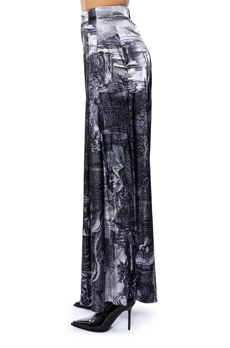 PARADISE ABSTRACT WIDE LEG PANT