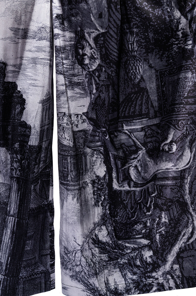 PARADISE ABSTRACT WIDE LEG PANT