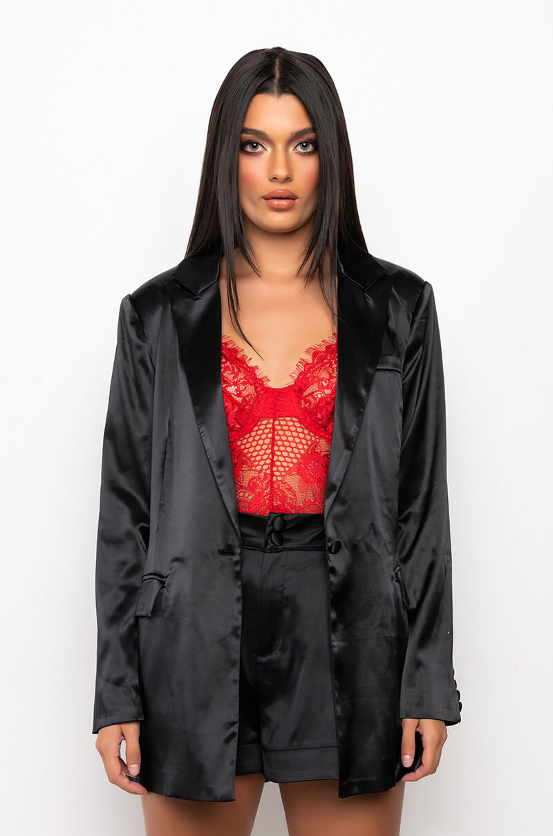 PASSIONE SATIN BLAZER