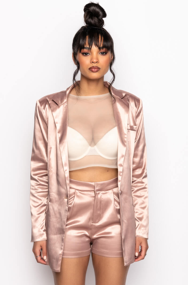 PASSIONE SATIN BLAZER