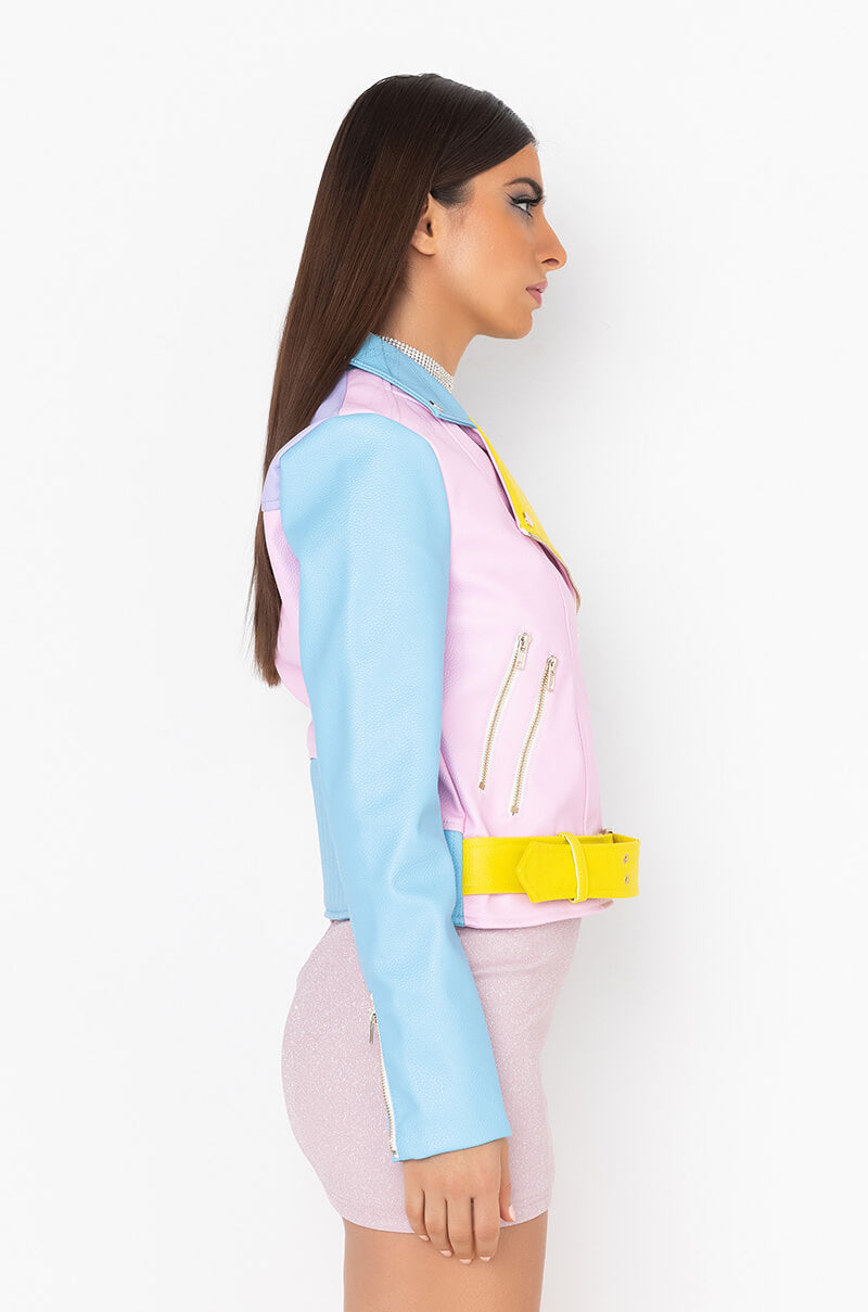PASTEL DREAMS MOTO JACKET
