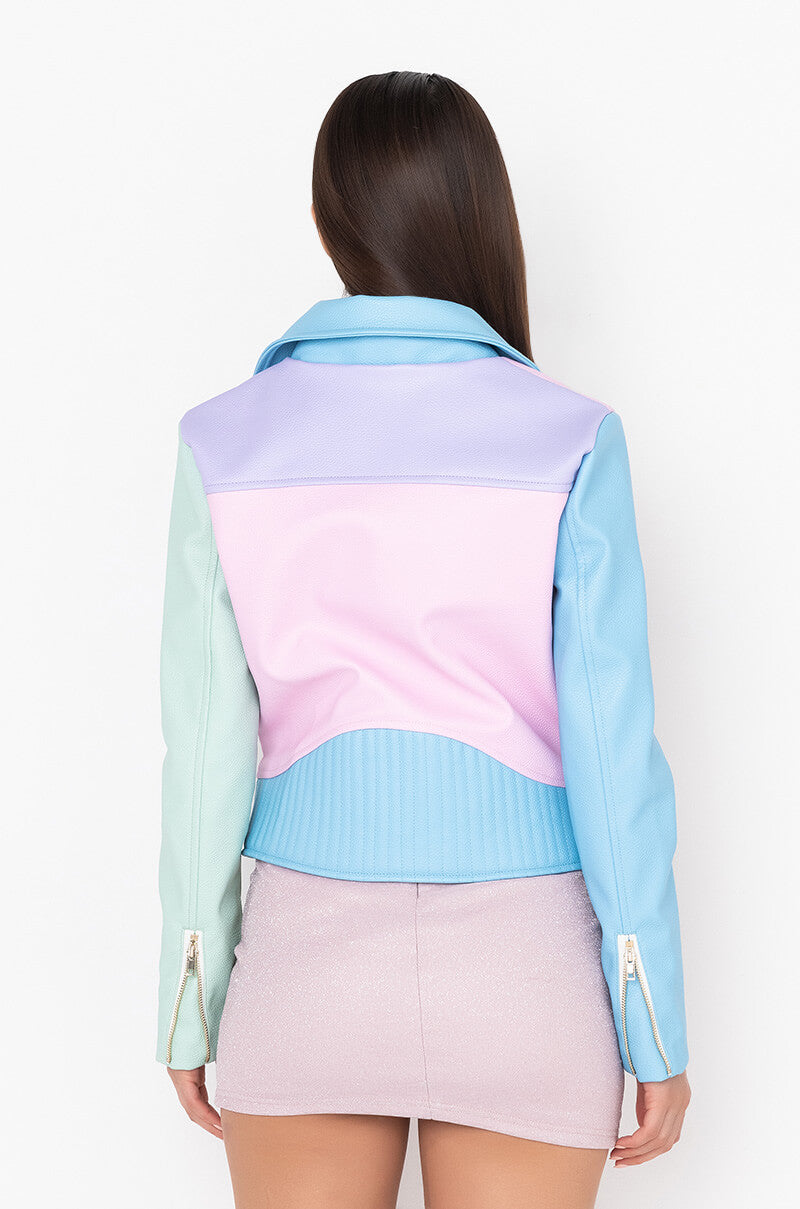 PASTEL DREAMS MOTO JACKET