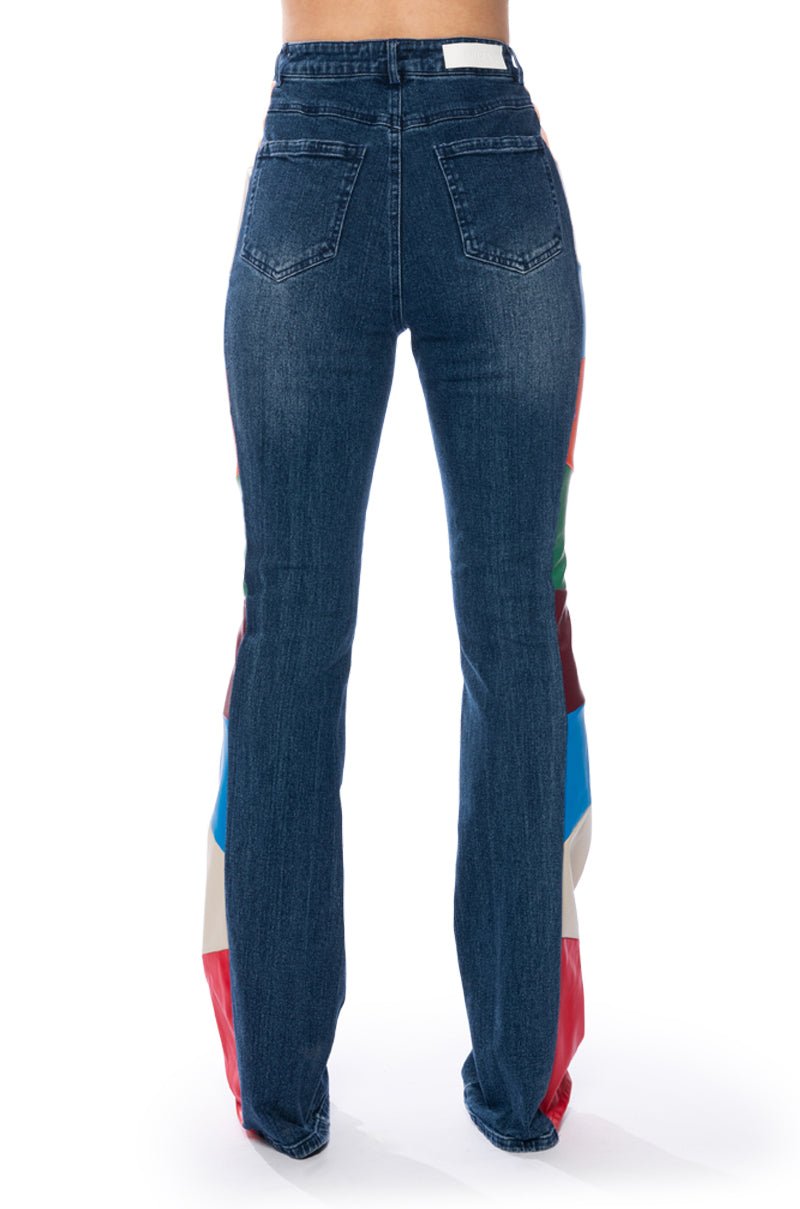 COLORS OF CULTURE HIGH RISE JEANS