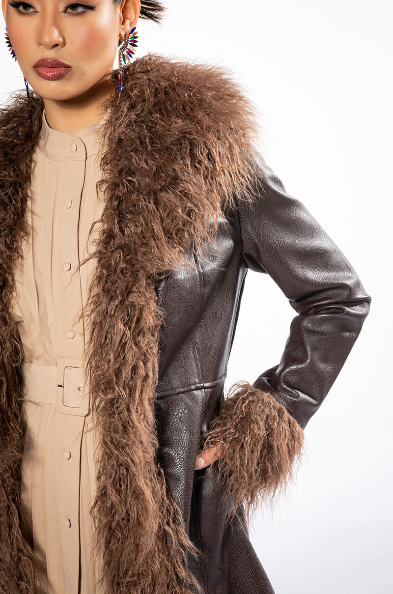 PENNY LANE SHAGGY TRENCH COAT