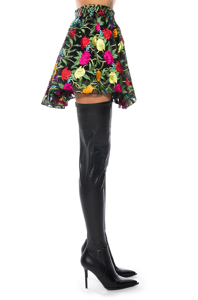 PICKED FOR YOU FLORAL MINI SKORT