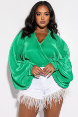 PLUS KALI FEATHER SHORTS