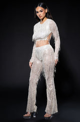 POPPING BOTTLES TONIGHT SEQUIN PANTS