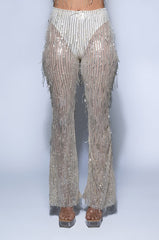 POPPING BOTTLES TONIGHT SEQUIN PANTS