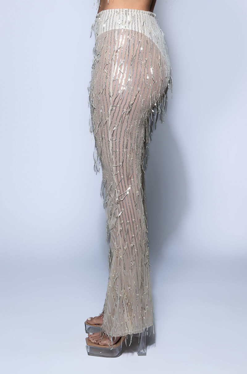 POPPING BOTTLES TONIGHT SEQUIN PANTS