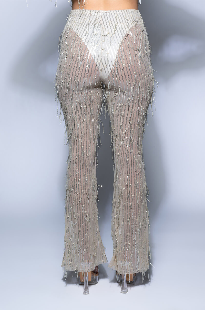 POPPING BOTTLES TONIGHT SEQUIN PANTS