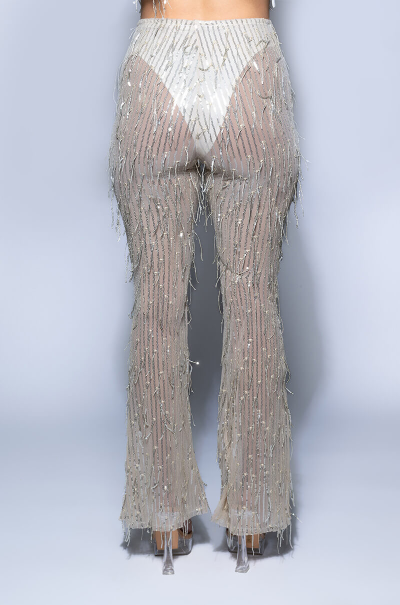 POPPING BOTTLES TONIGHT SEQUIN PANTS