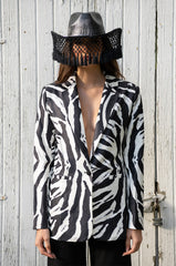 OVERSIZED ZEBRA BLAZER
