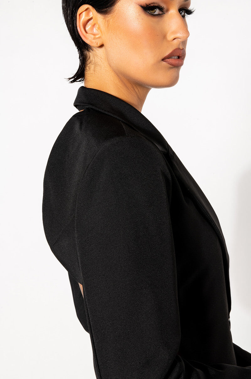 PRIVATE SCHOOL OPEN BACK BLAZER