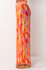 PSYCHEDELIC WIDE LEG MESH PANT