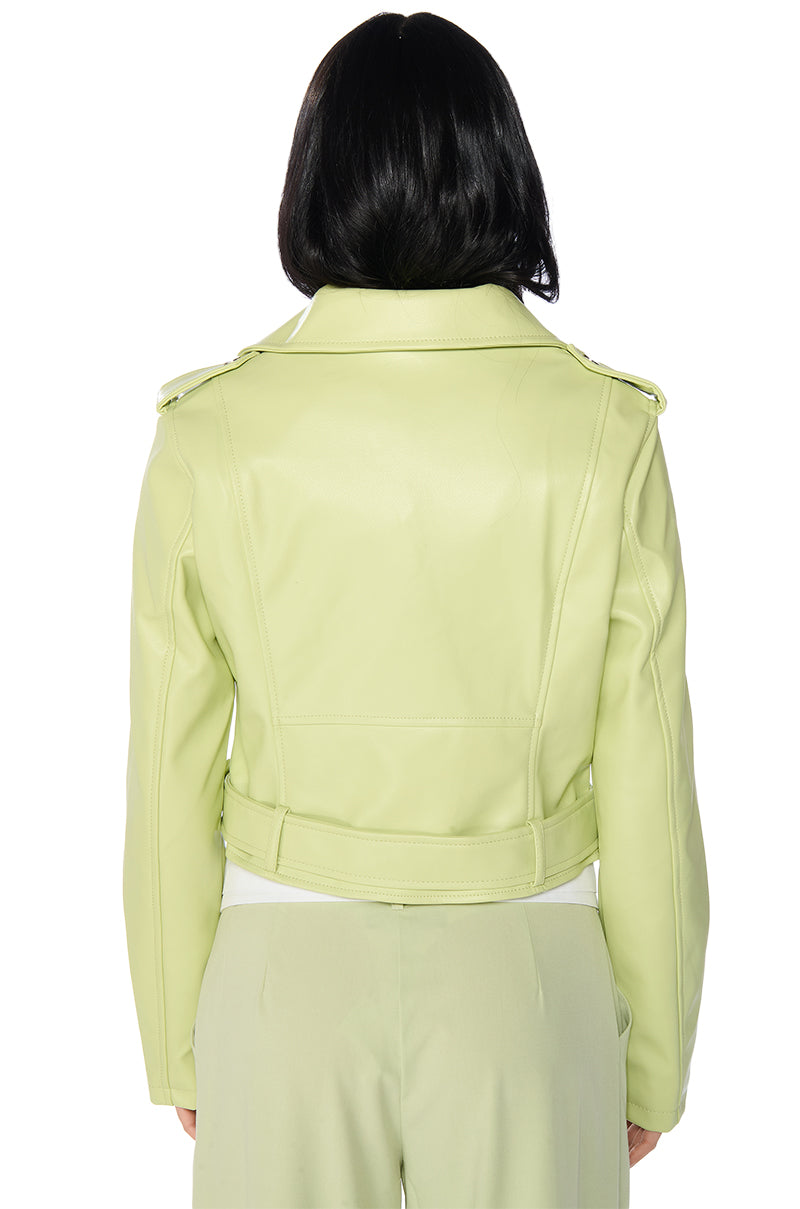 READY FOR SPRING CROP MOTO JACKET