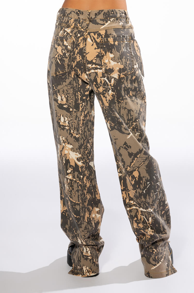 RESTART WRAP BUTTON DETAIL STRAIGHT PANT