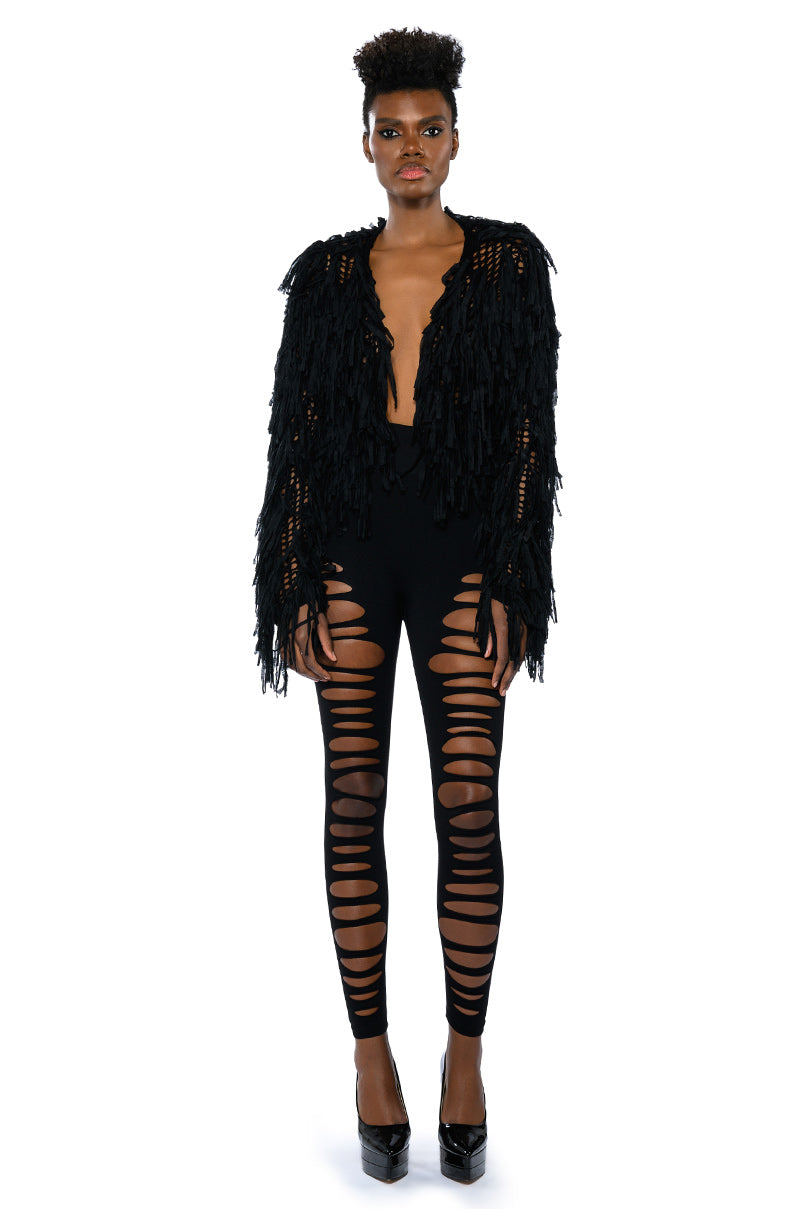 ROXANNE SEAMLESS DISTRESSED LEGGING