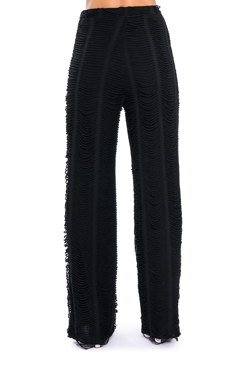 RUNNING WITH THE WOLVES TEXTURED PANTS