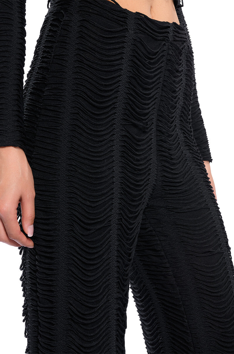 RUNNING WITH THE WOLVES TEXTURED PANTS