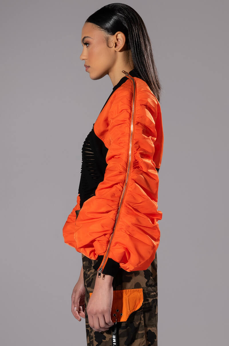 SCOTLAND YARD CROP BOLERO BOMBER JACKET