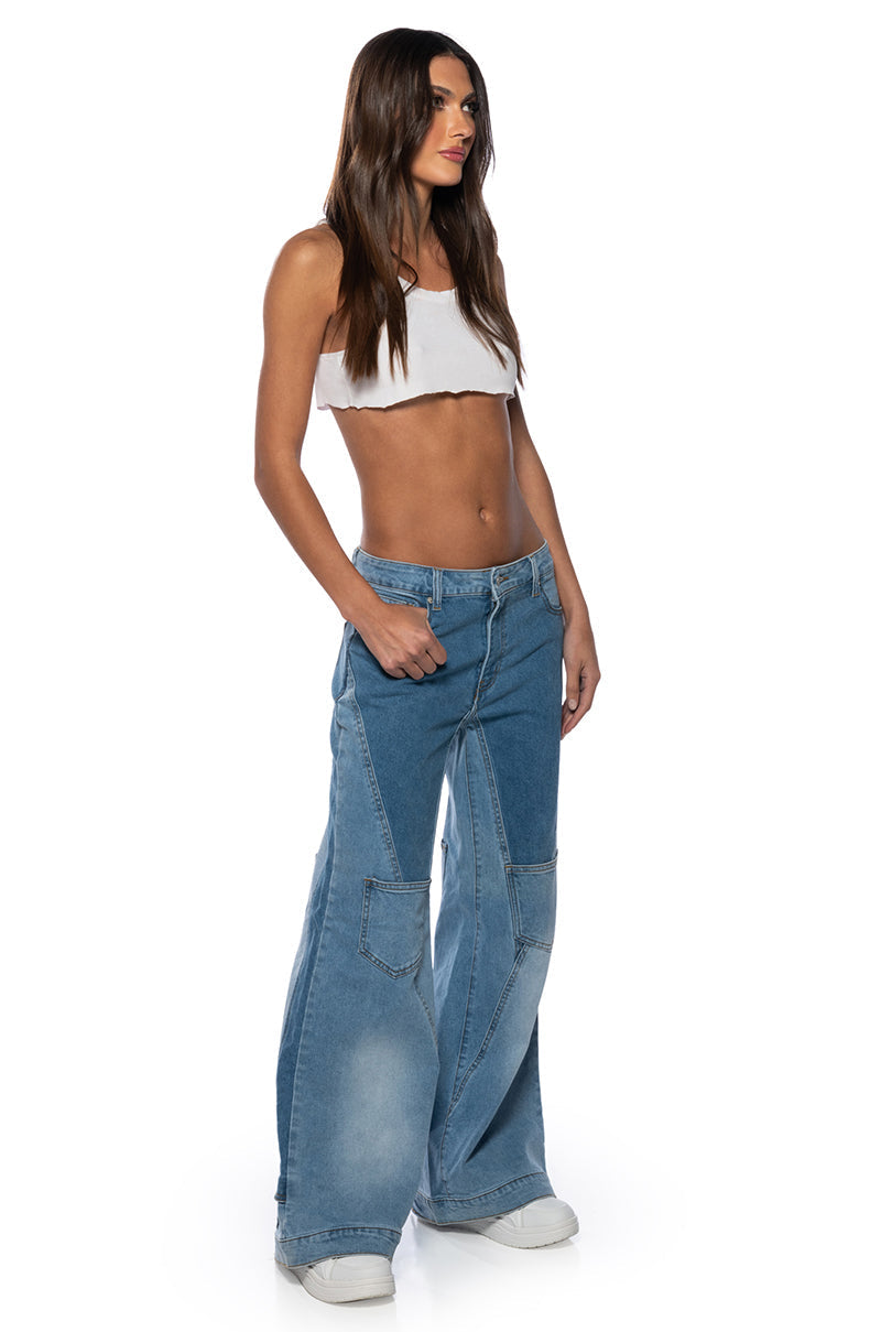 SHADES OF BLUE RELAXED FIT JEANS