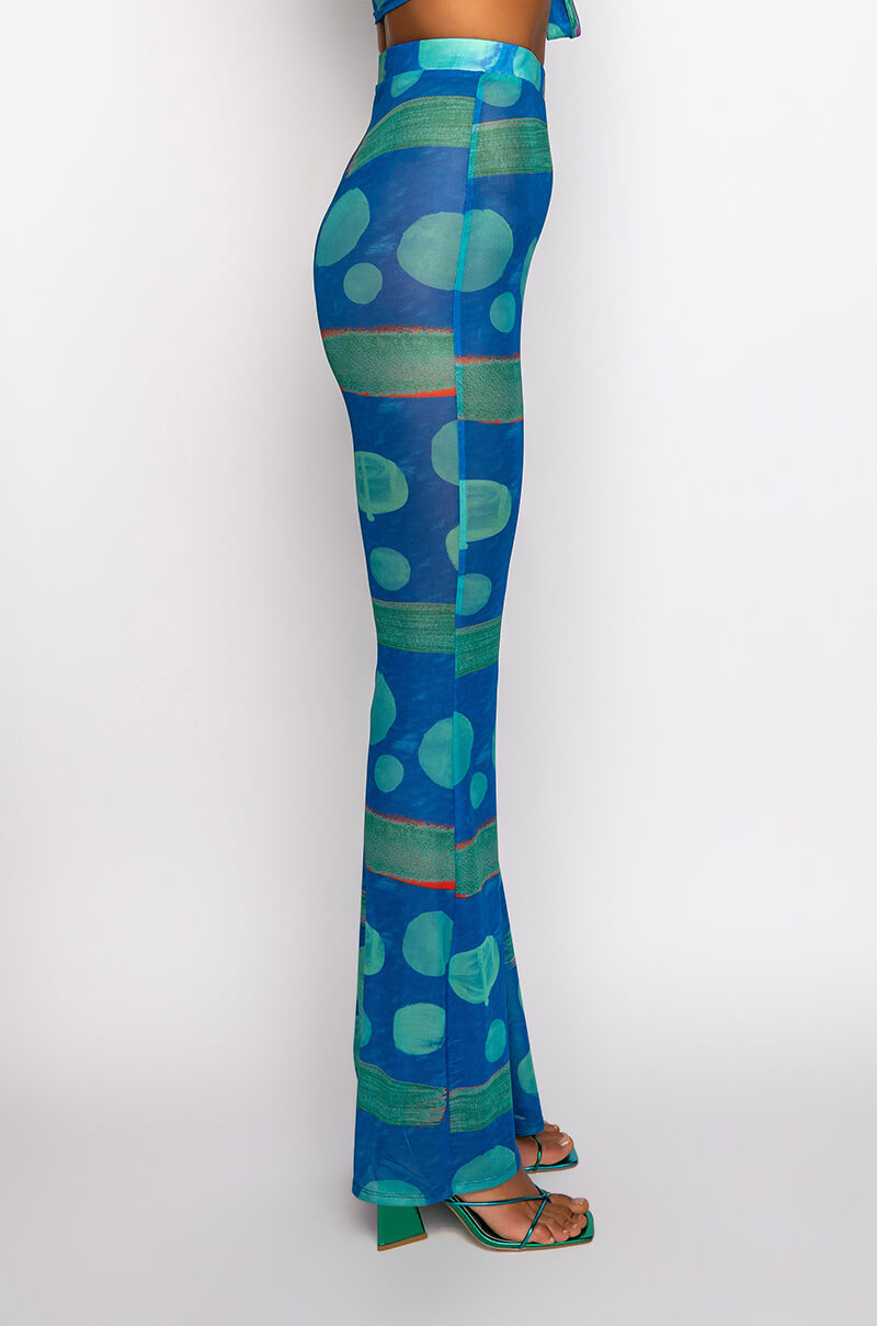 SKYART X AKIRA WIDE LEG MESH LEGGINGS