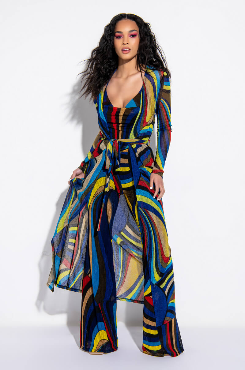 SO GOOD LONG MESH CARDIGAN