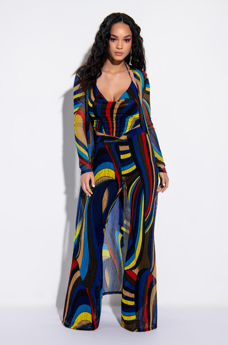 SO GOOD LONG MESH CARDIGAN