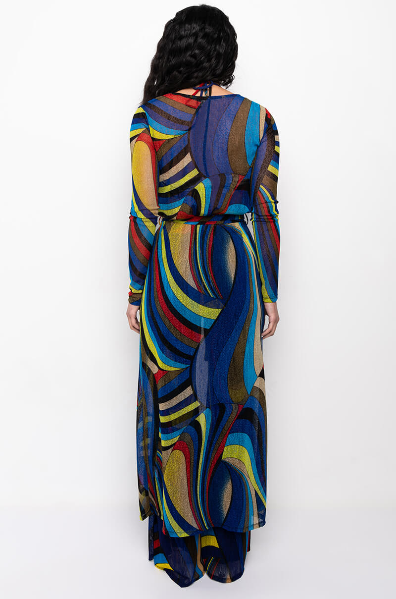 SO GOOD LONG MESH CARDIGAN