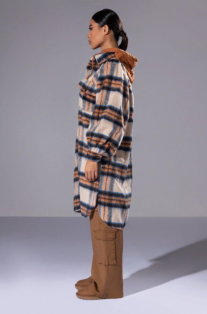 SOMETHING IN THE AIR HOODED SHACKET