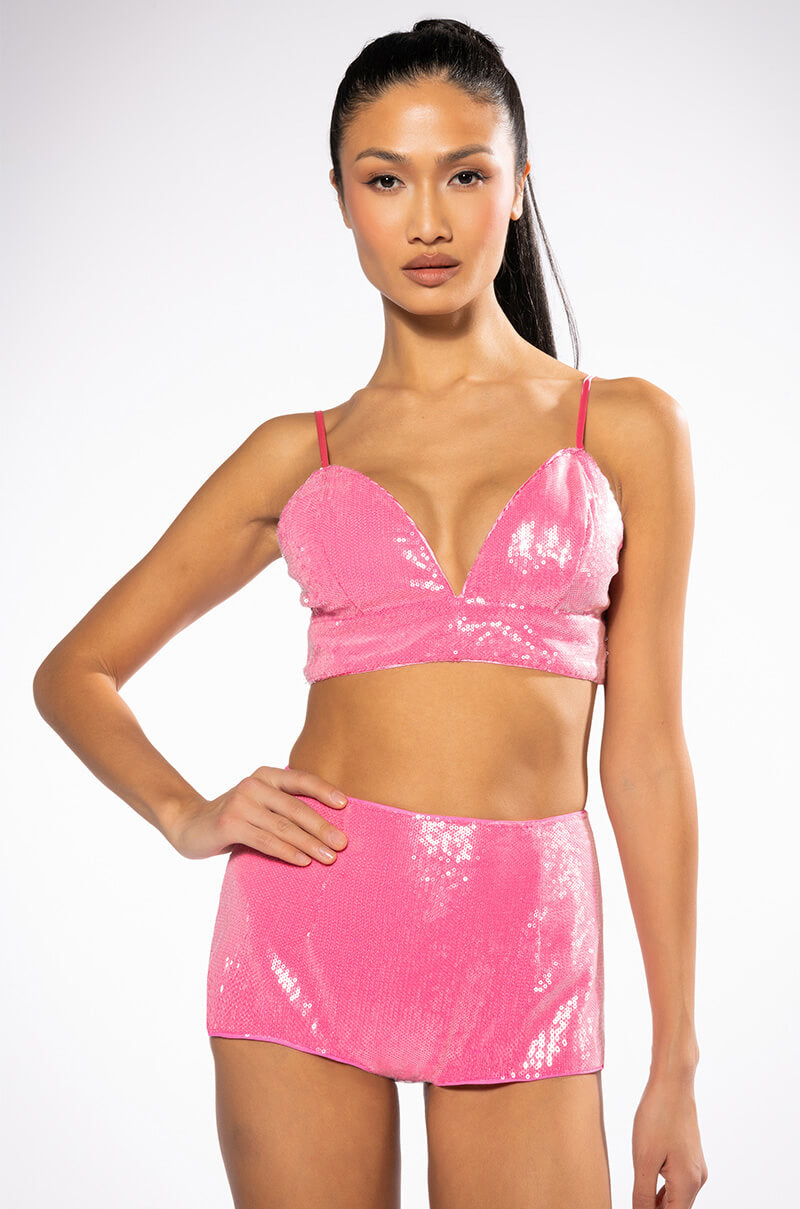 SPARKLE AND SHINE SEQUIN BOOTY SHORT