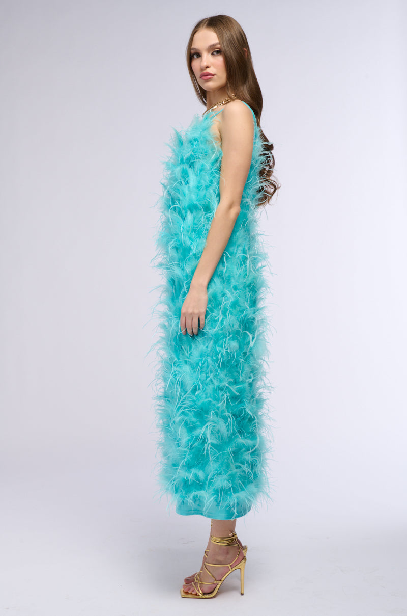 ST TROPEZ FEATHER APPLIQUE SATIN DUSTER VEST