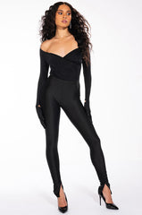 ICE SCUBA RUCHED ANKLE LEGGINGS